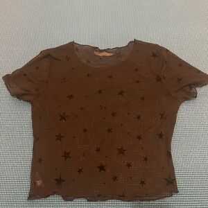 Starry Sheer Black Top